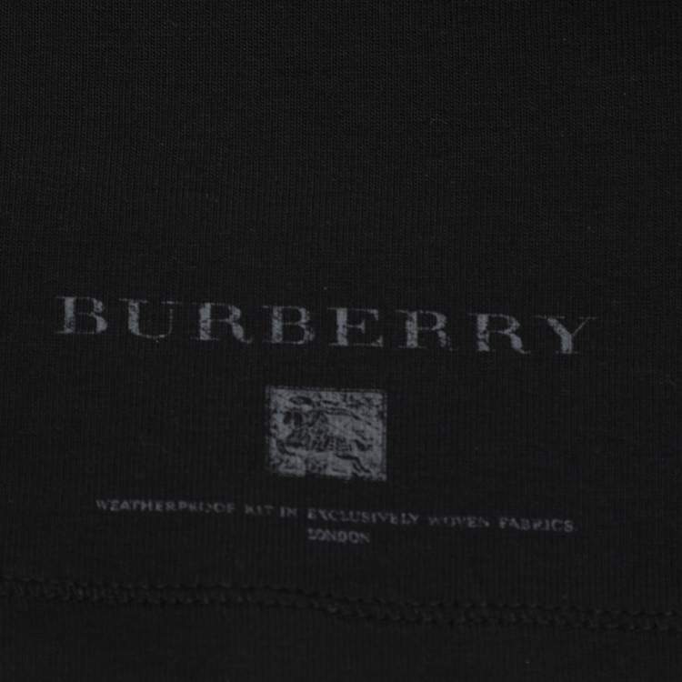 مملوكة مسبقًا Burberry Brit Black Jersey Long Sleeve Top XL