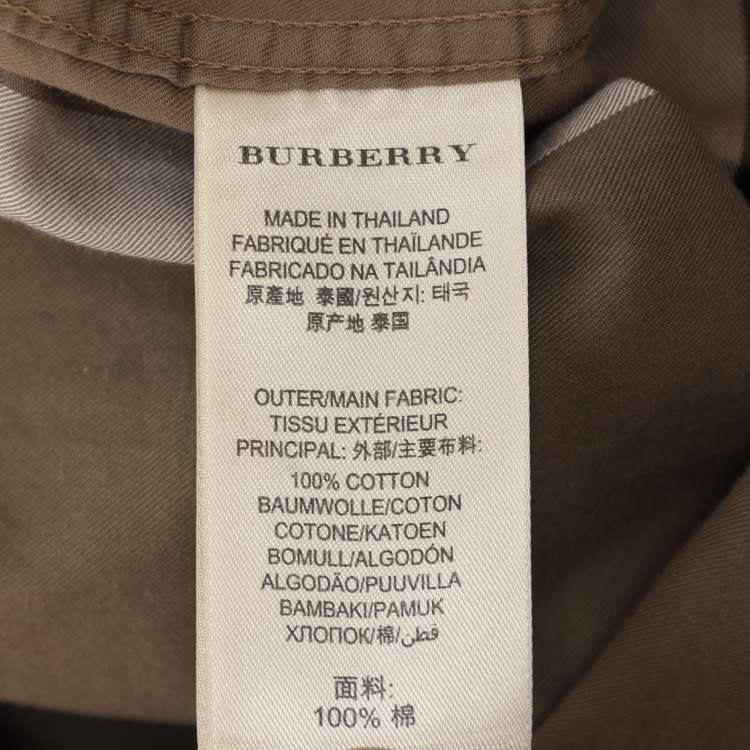 Pre Owned Burberry Brit Beige/Khaki Checked Cotton Long Sleeve Shirt XS