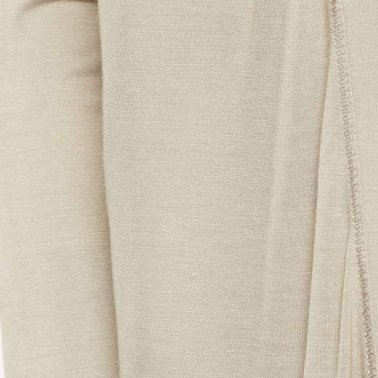 Pre Owned Burberry Brit Beige Jersey Open Front Cardigan XS