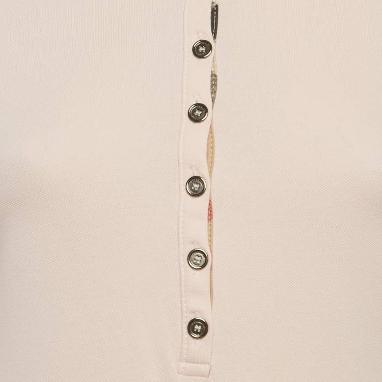 Pre Owned Burberry Brit Pink Cotton Long Sleeve T-Shirt S