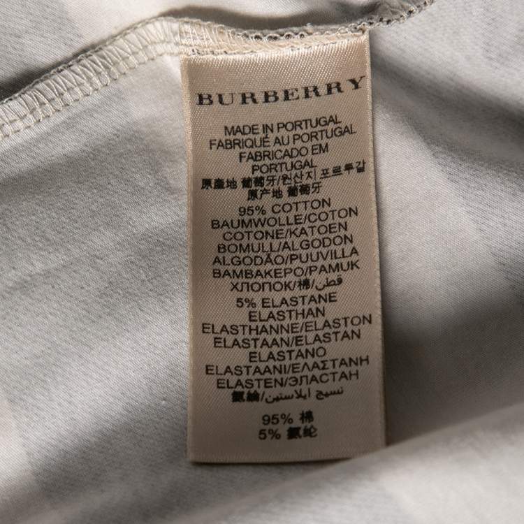 مملوكة مسبقًا Burberry Brit Cream Cotton Sleeveless Top L
