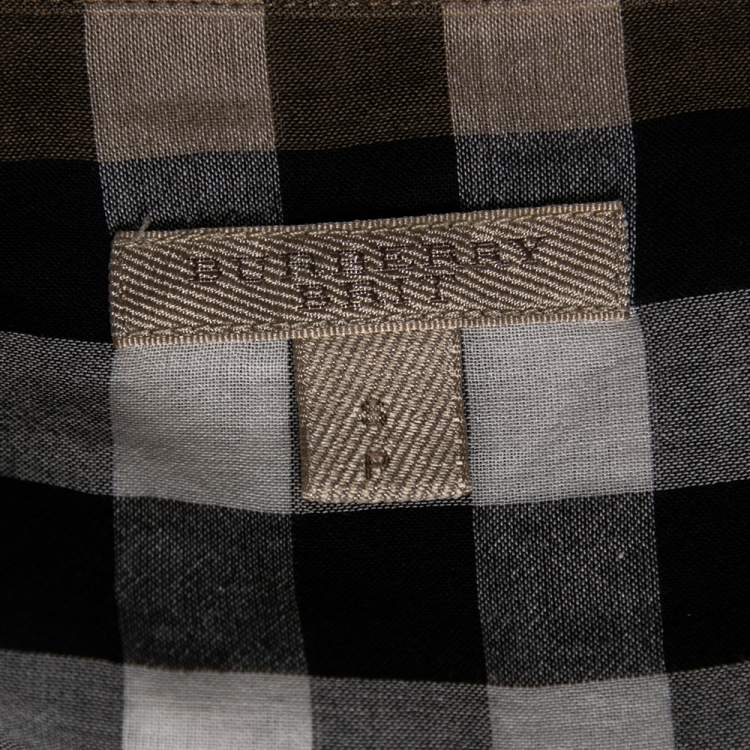 Pre Owned Burberry Brit Nova Check Cotton Shirt S