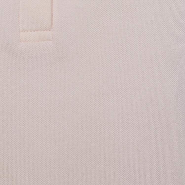 Pre Owned Burberry Brit Pink Cotton Pique Nova Check Collar Detail Polo T-Shirt M