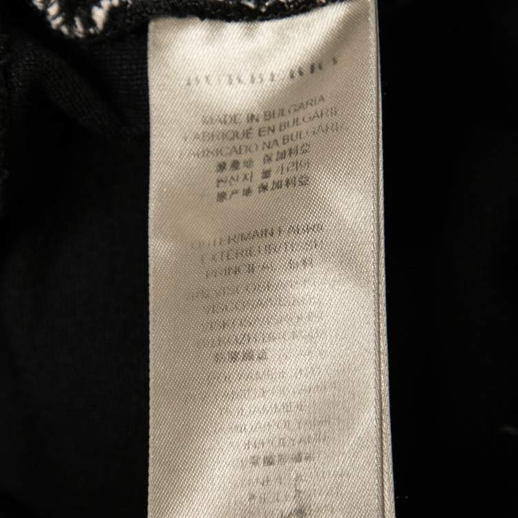 Pre Owned Burberry Brit Black Knit Westbourne Jean Leggings L