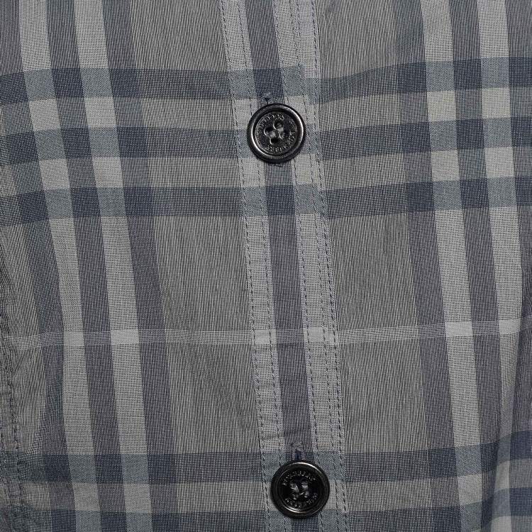 مملوكة مسبقًا Burberry Brit Grey Nova Check Cotton Belted Mini Dress M