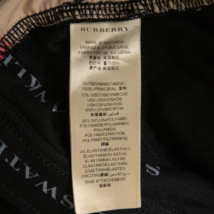 Pre Owned Burberry Brit Black Knit Bayswater Legging Jeans XS