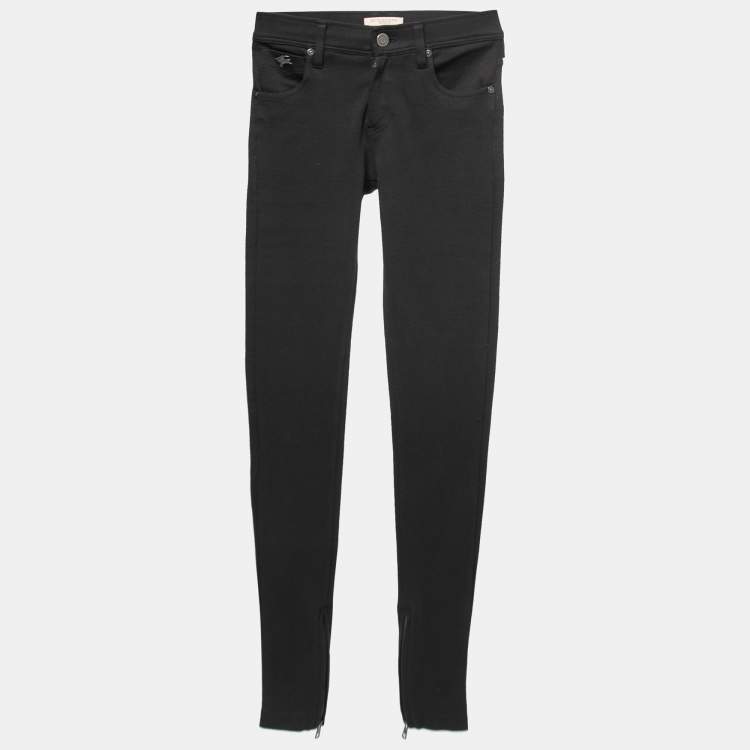 Pre Owned Burberry Brit Black Knit Bayswater Legging Jeans XS