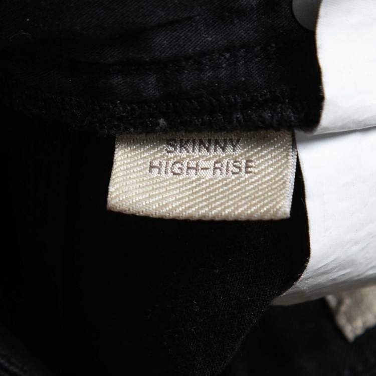 Pre Owned Burberry Brit Black Denim Skinny Jeans S Waist 27"