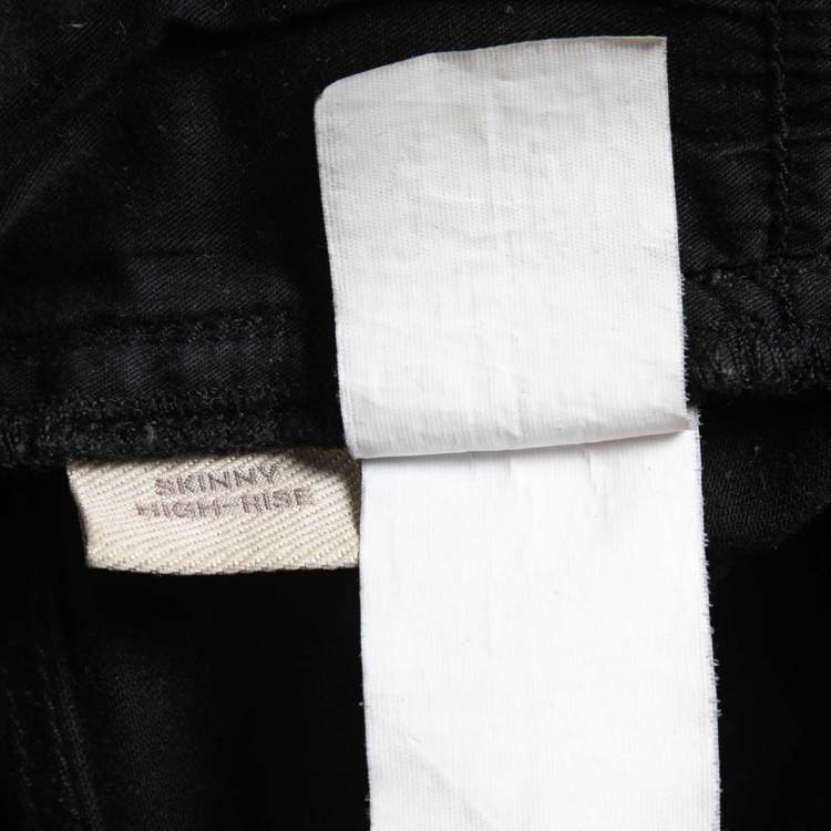 Pre Owned Burberry Brit Black Denim Skinny Jeans S Waist 27"
