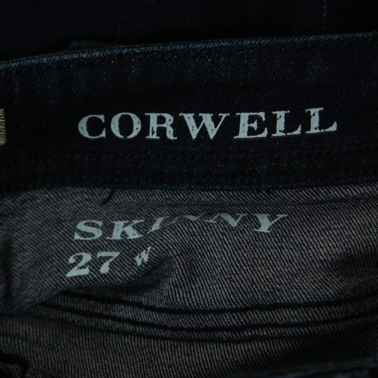 Pre Owned Burberry Brit Navy Blue Denim Corwell Jeans S