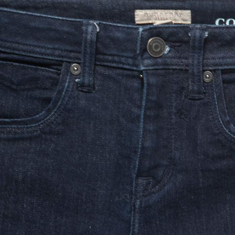 Pre Owned Burberry Brit Navy Blue Denim Corwell Jeans S