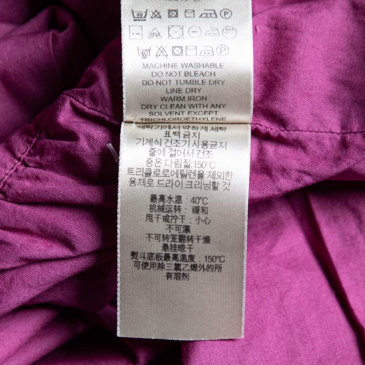 Pre Owned Burberry Brit Red Cotton Sleeveless Dress S