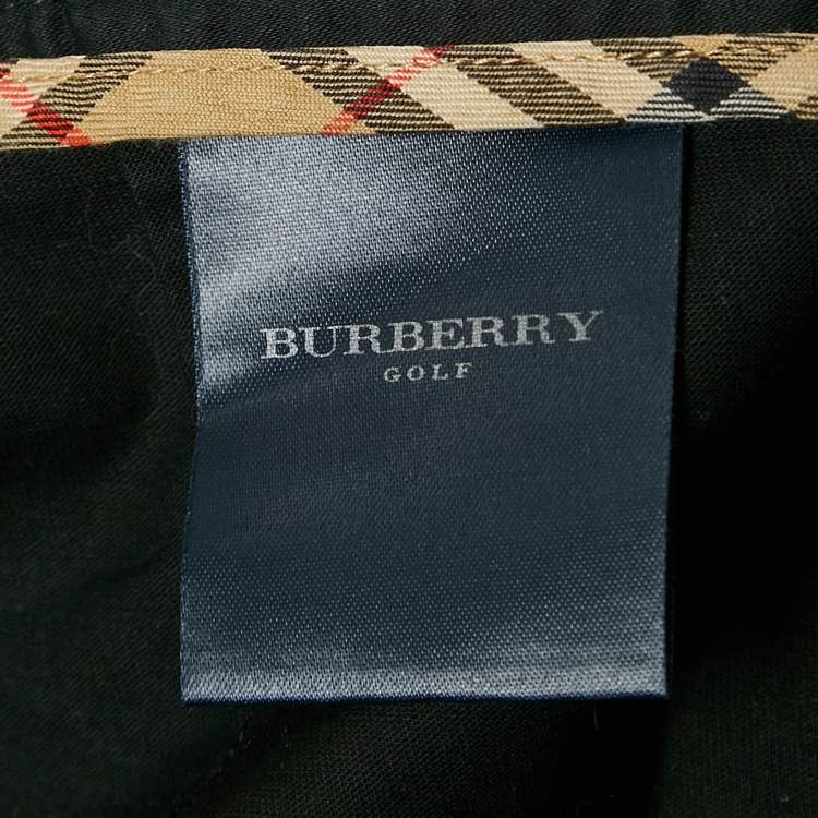 Pre Owned Burberry Golf Black Cotton Capris Trousers M
