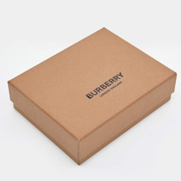 Pre Owned Burberry Beige & Brown Vintage Check Silk Ribbon Scarf