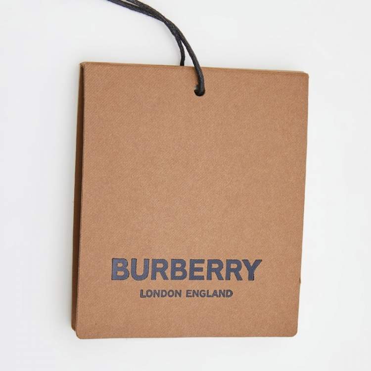 Pre Owned Burberry Beige & Brown Vintage Check Silk Ribbon Scarf