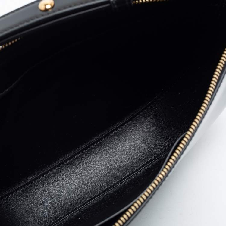 Pre Owned Burberry Black Leather Mini Olympia Leather Shoulder Bag