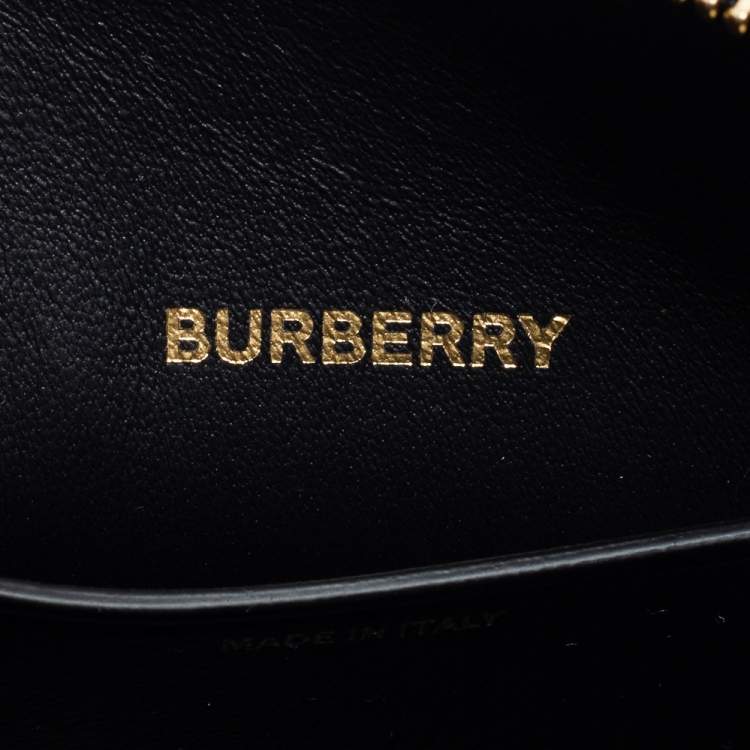 Pre Owned Burberry Black Leather Mini Olympia Leather Shoulder Bag