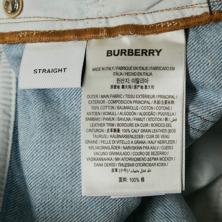 Pre Owned Burberry London Blue Denim Straight Jeans M Waist 30"