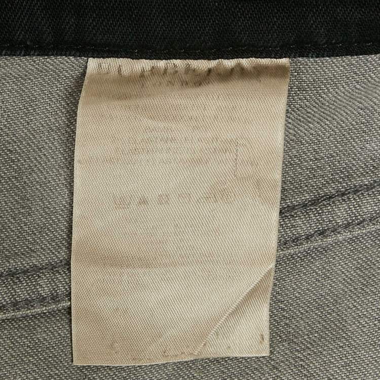 Pre Owned Burberry London Grey Denim Straight Leg Jeans S Waist 28"