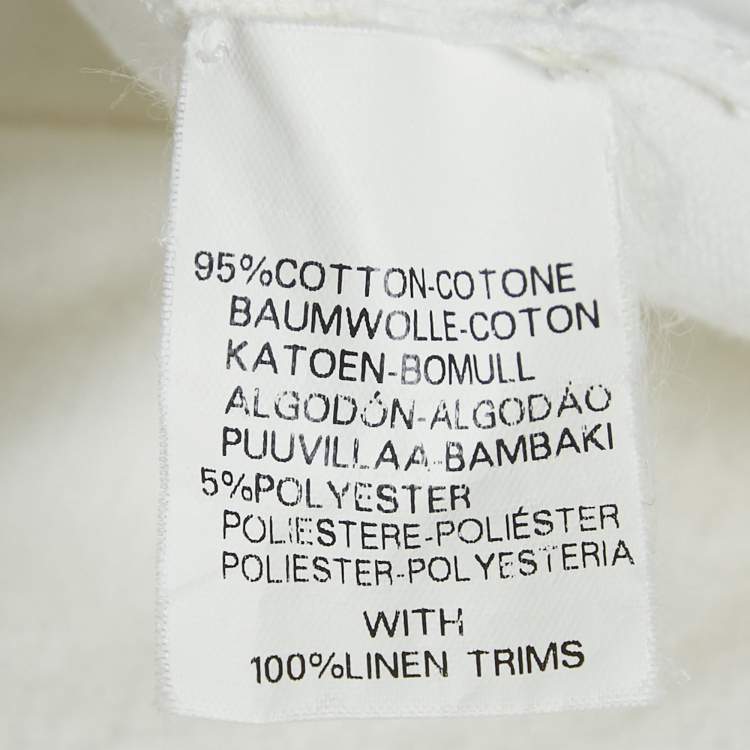 Pre Owned Burberry London White Cotton Knit Tie-Up Neck  Detail Sleeveless Top S
