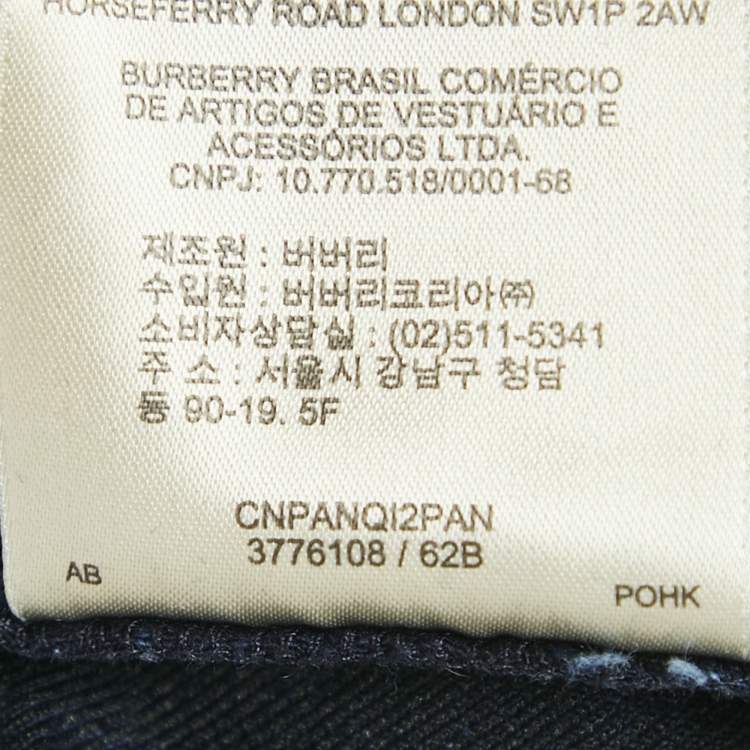 مملوكة مسبقًا Burberry London Blue Denim Jeans S Waist 26"