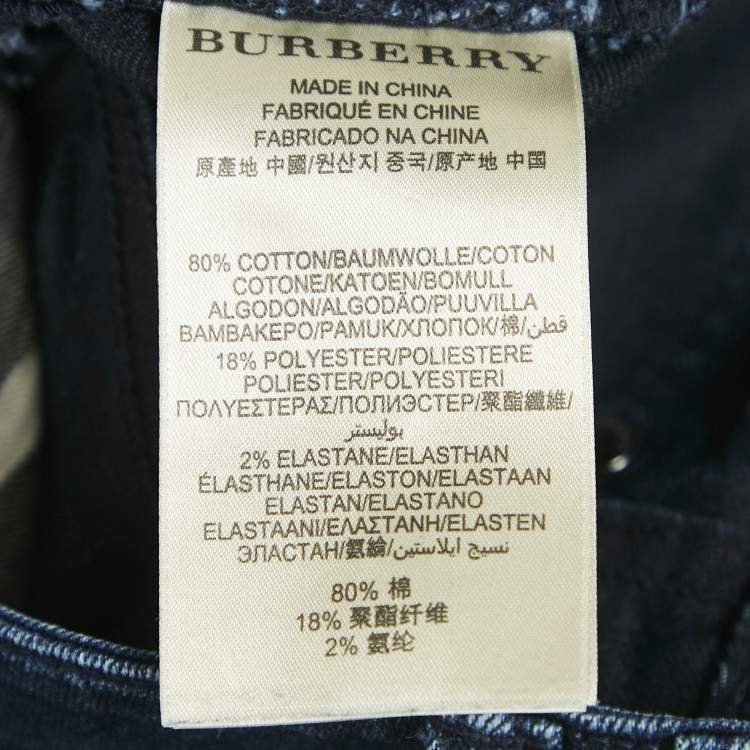 مملوكة مسبقًا Burberry London Blue Denim Jeans S Waist 26"
