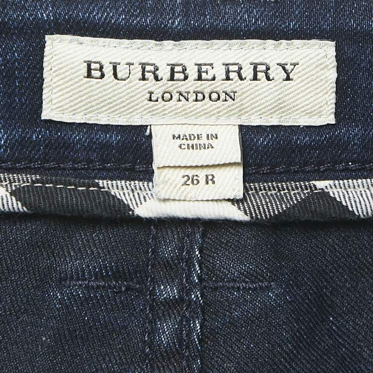 مملوكة مسبقًا Burberry London Blue Denim Jeans S Waist 26"