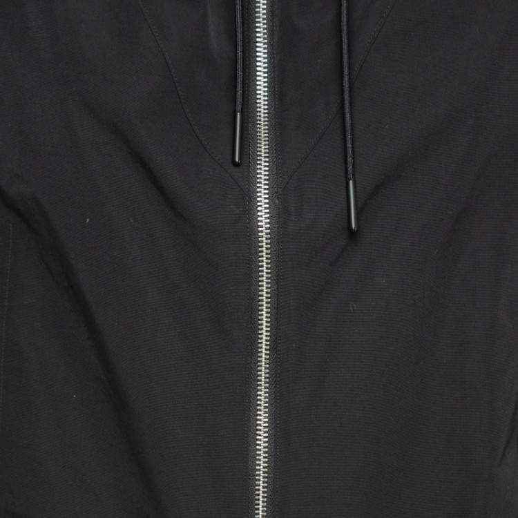 Pre Owned Burberry London Black Askern Horseferry Square Print Technical Cotton Jacket S