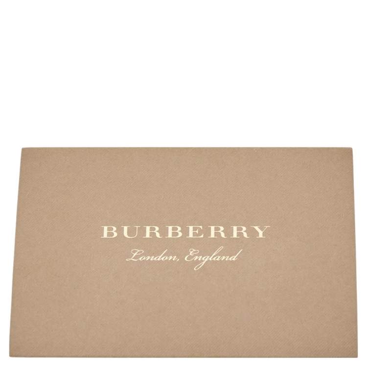Pre Owned Burberry Brown Leather And House Check Fabric Medium Camberley Top Handle Bag