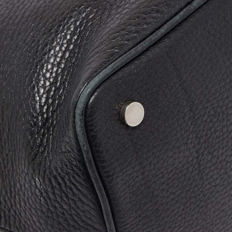 Pre Owned Burberry Black Leather Bucket Bag
