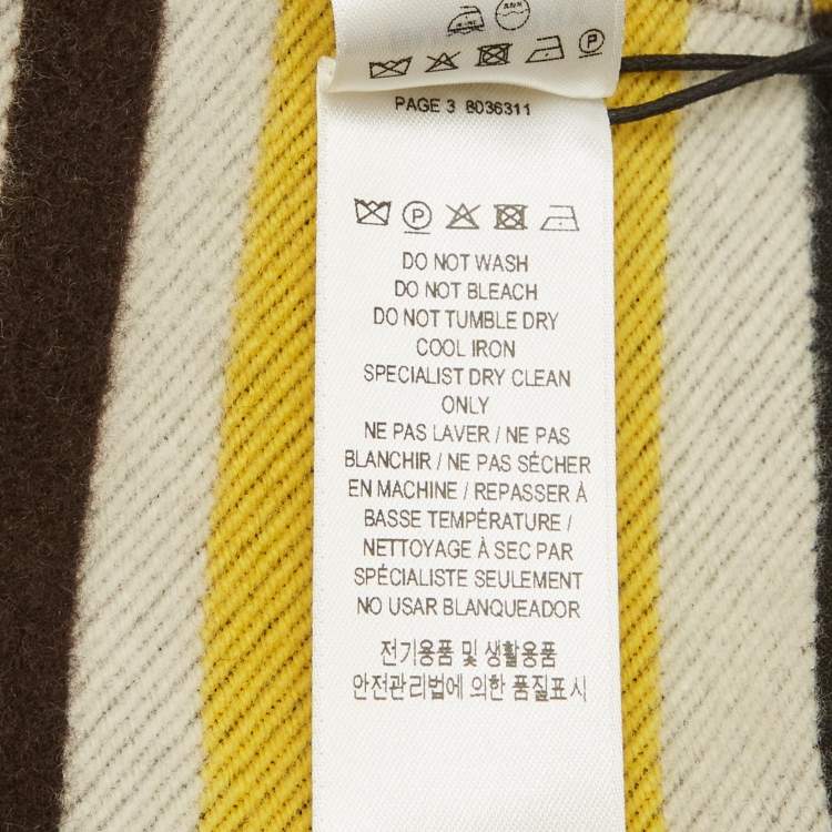 مملوكة مسبقًا Burberry Multicolor Checkerboard Football Cashmere Scarf