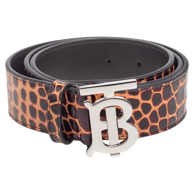 Men's TB-Buckle Leather Belt