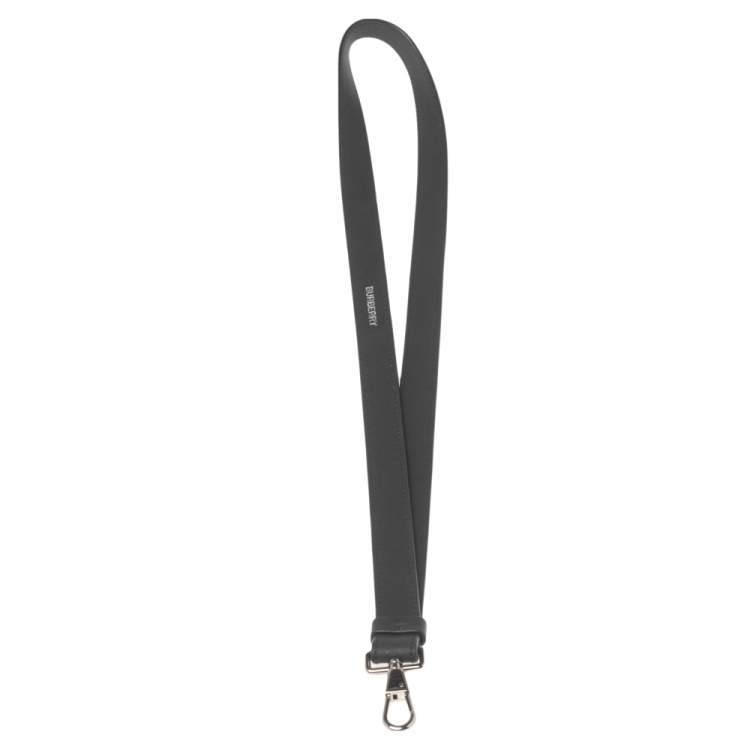 Burberry Black Leather and Coated Canvas Lanyard Burberry | The Luxury ...