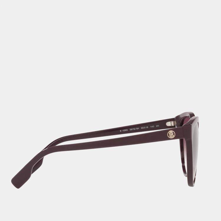 Pre Owned Burberry Bordeaux Betty Womens' Sunglasses 57mm
