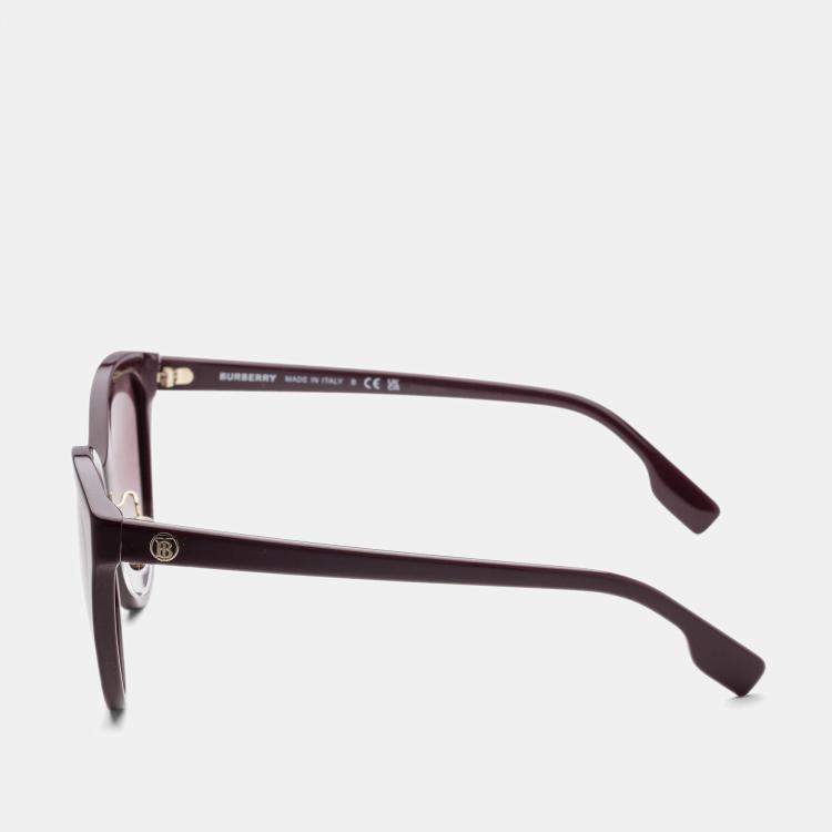 Pre Owned Burberry Bordeaux Betty Womens' Sunglasses 57mm