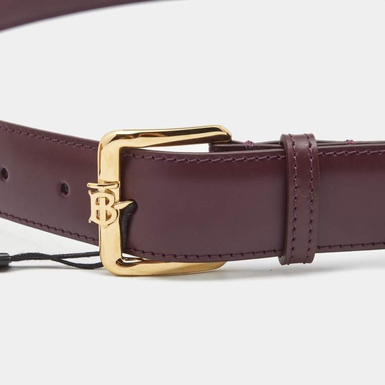 Burberry Men's Tb-buckle Check Faux-Leather Belt