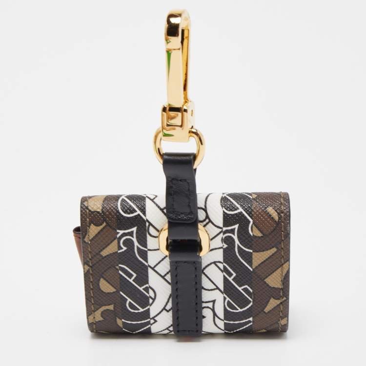 Pre Owned Burberry Multicolor TB-Print Coated Canvas and Leather AirPod Pro Case