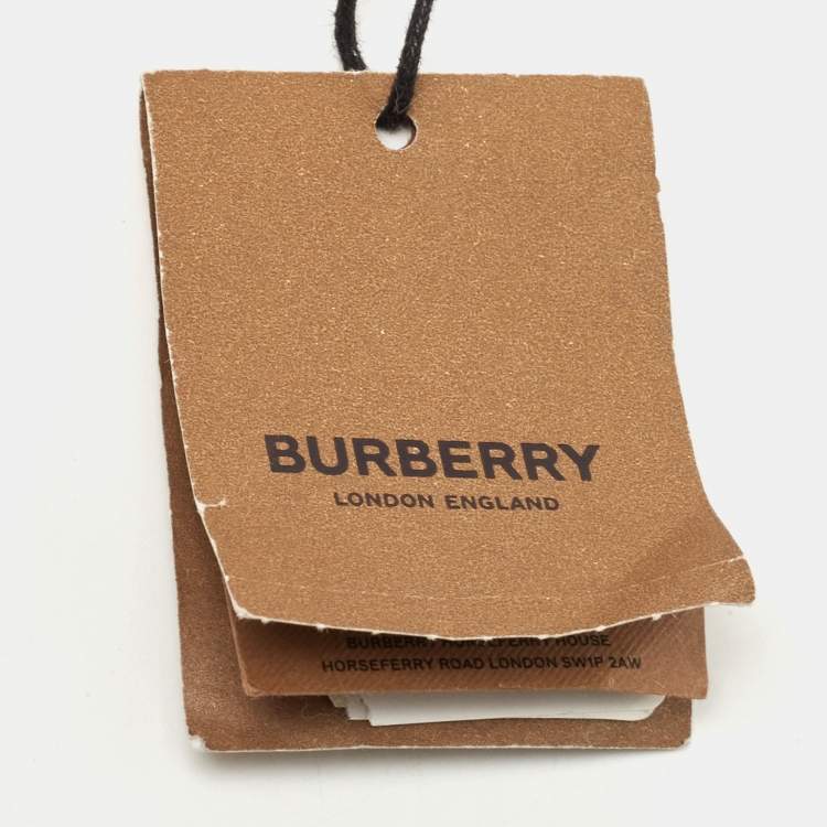 Pre Owned Burberry Peach Logo Canvas Shoulder Bag Strap