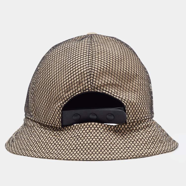 Pre Owned Burberry Beige Trucker Reconstructed Cotton Baseball Cap L