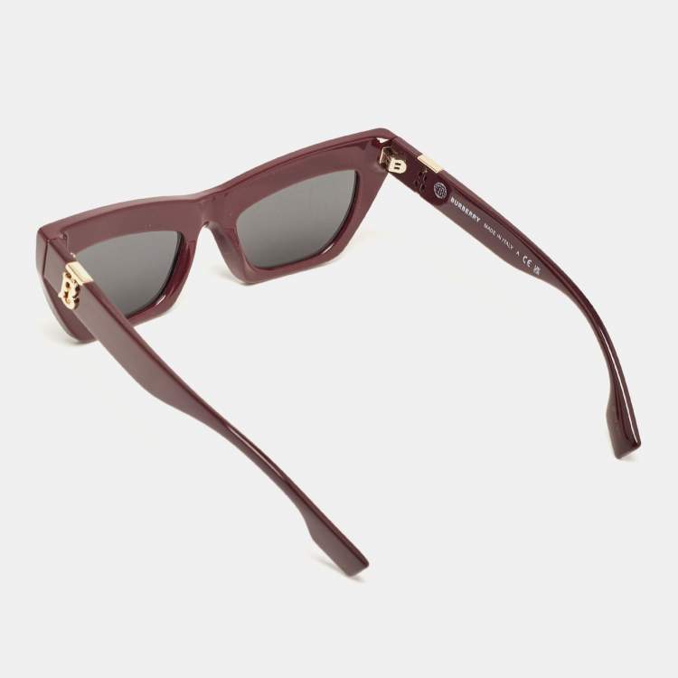 Pre Owned Burberry Black B4405 Cat Eye Sunglasses