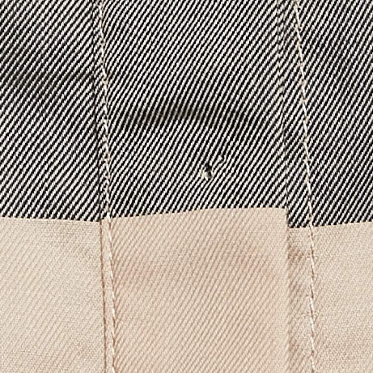 Pre Owned Burberry Beige House Check Stretch Cotton Button Front Shirt M