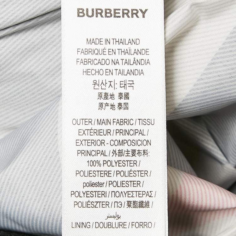 Pre Owned Burberry Beige Checks Synthetic Swim Shorts M