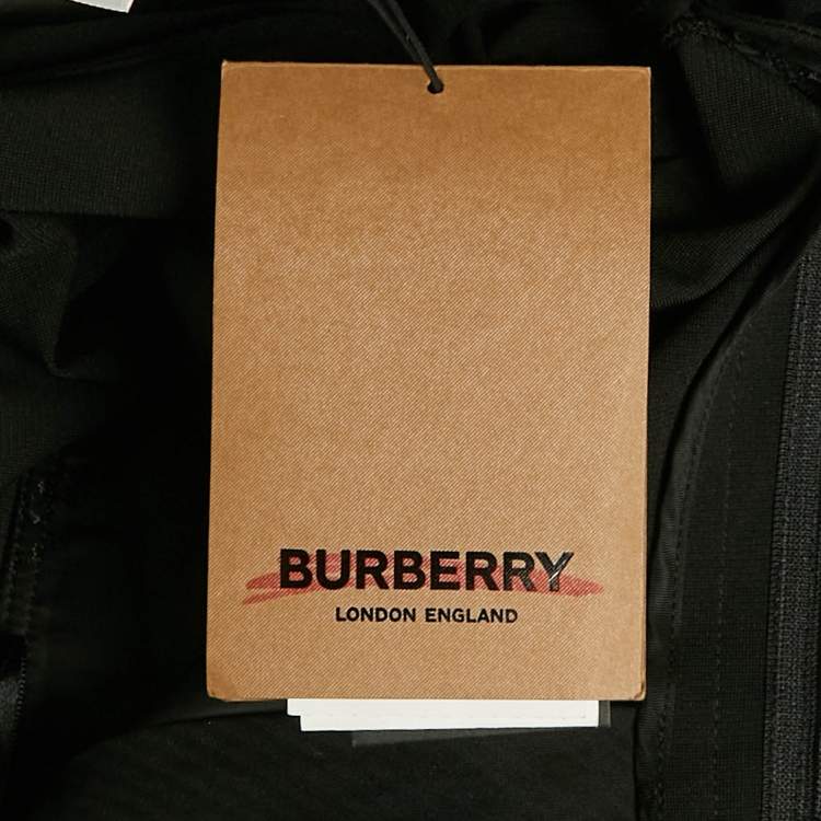 Pre Owned Burberry Black Crepe Cut-Out Zipper Detail Trousers  S