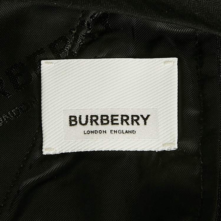 Pre Owned Burberry Black Crepe Cut-Out Zipper Detail Trousers  S