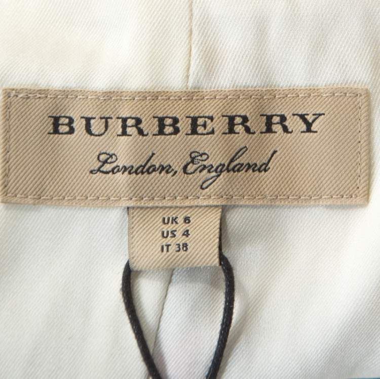 Pre Owned Burberry Multicolor Graffiti Archive Scarf Print Silk Zip Front Top S