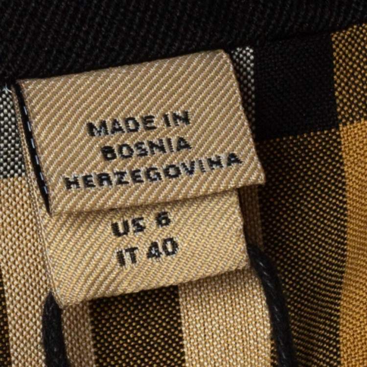 مملوكة مسبقًا Burberry Black Wool Grommet Trim Camden Coat S