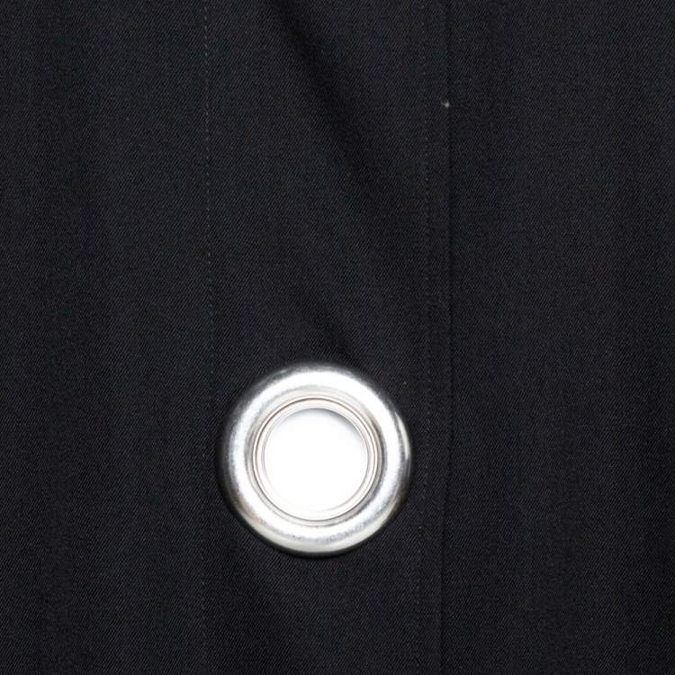 مملوكة مسبقًا Burberry Black Wool Grommet Trim Camden Coat S