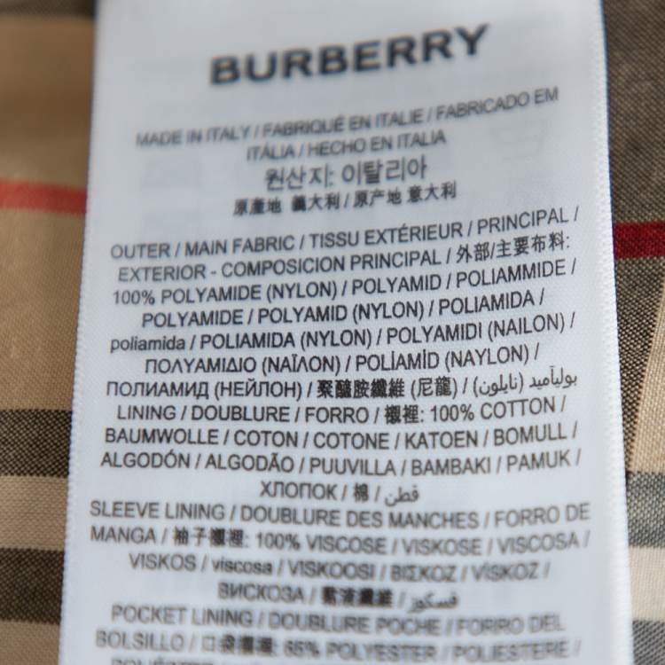 Pre Owned Burberry Brown Deer Printed Exaggerated Cuff Detail Belted Trench Coat M