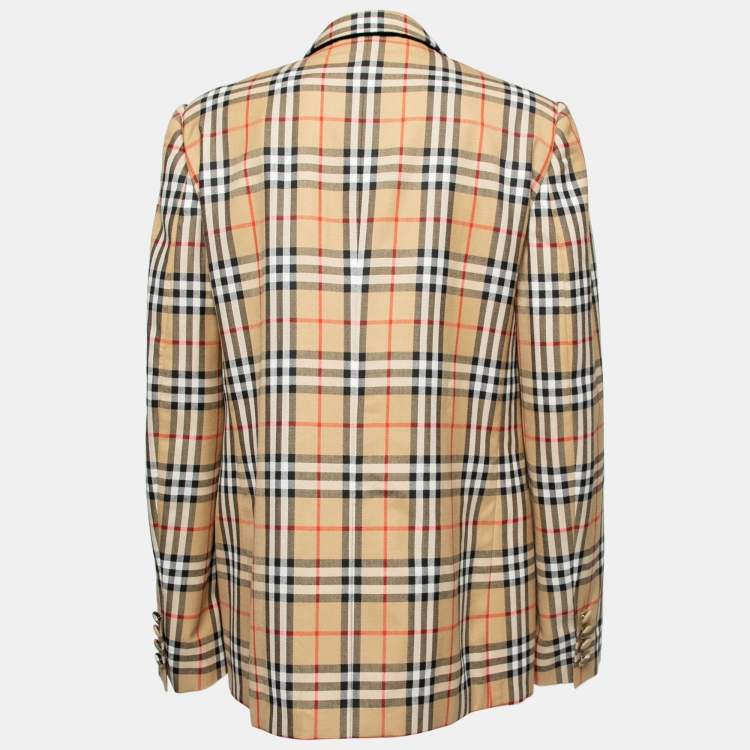 Vintage check hot sale blazer