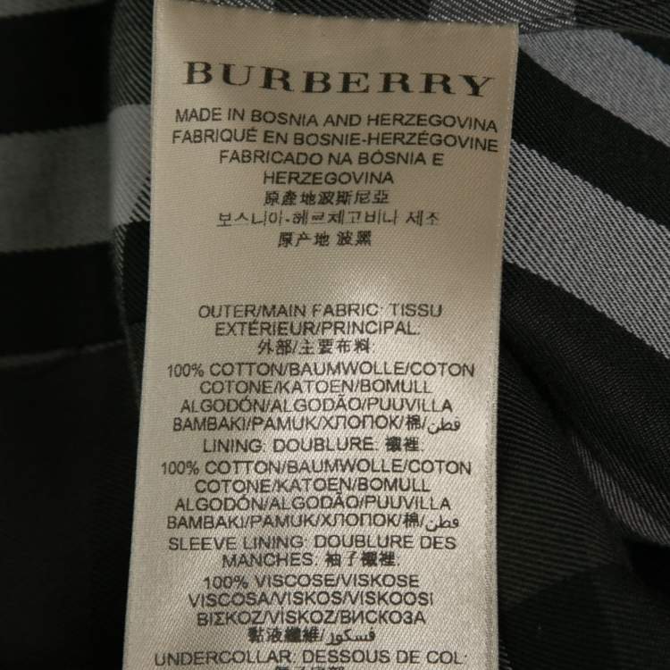 مملوكة مسبقًا Burberry Pink Cotton Double Breasted Belted Trench Coat M